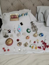 Lot Of 39 Christmas Ornaments Various Brands/Subjects/Sizes/Materials Some Vntg