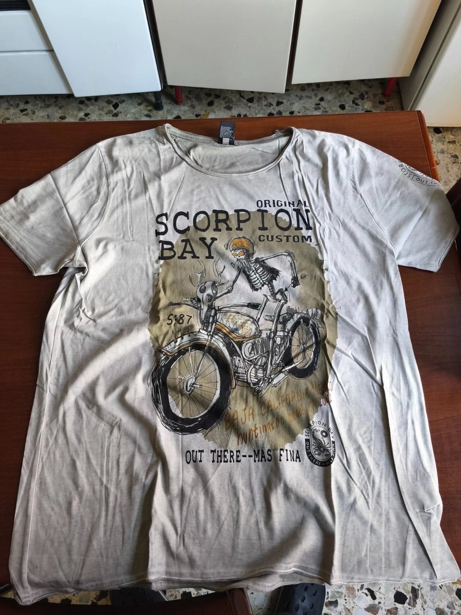 Maglietta Uomo Motoslitta Scorpion – Nera – 100% Cotone – Taglie S-5XL – Boso.tees - Foto 3