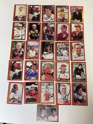 Signed NASCAR Driver Race Cards Maxx Set of 26 Rare - Hamilton, Stricklin,  More