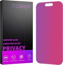 Privacy Screen Protector for iPhone 16 Pro 6.3 Inch Anti Spy Anti Blue Light Tem