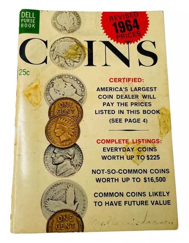 COINS: DELL PURSE BOOK POCKET 1964 CHANGE MONEY SCARCE RARE UNUSUAL COMMON