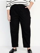 Old Navy Black High-Waisted Pulla Utility Pan...