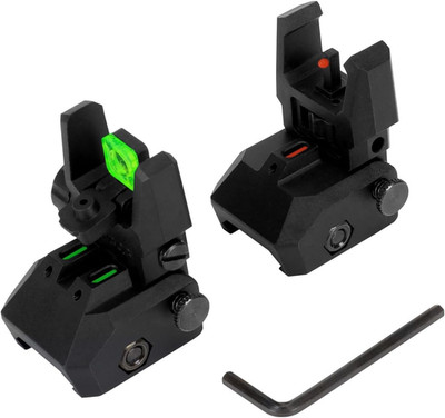 Fiber Optic Sights,With Green and Red Full Fiber Optics Dots Polymer Fiber Optic