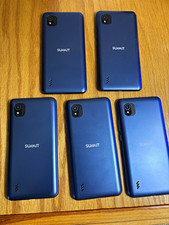 Summit Lot of 5 Smartphones Blue/Black Mixed Colors Bulk Bundle