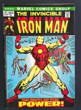 Iron Man #47 Origin Story Retold. Marvel 1972 Barry Smith art