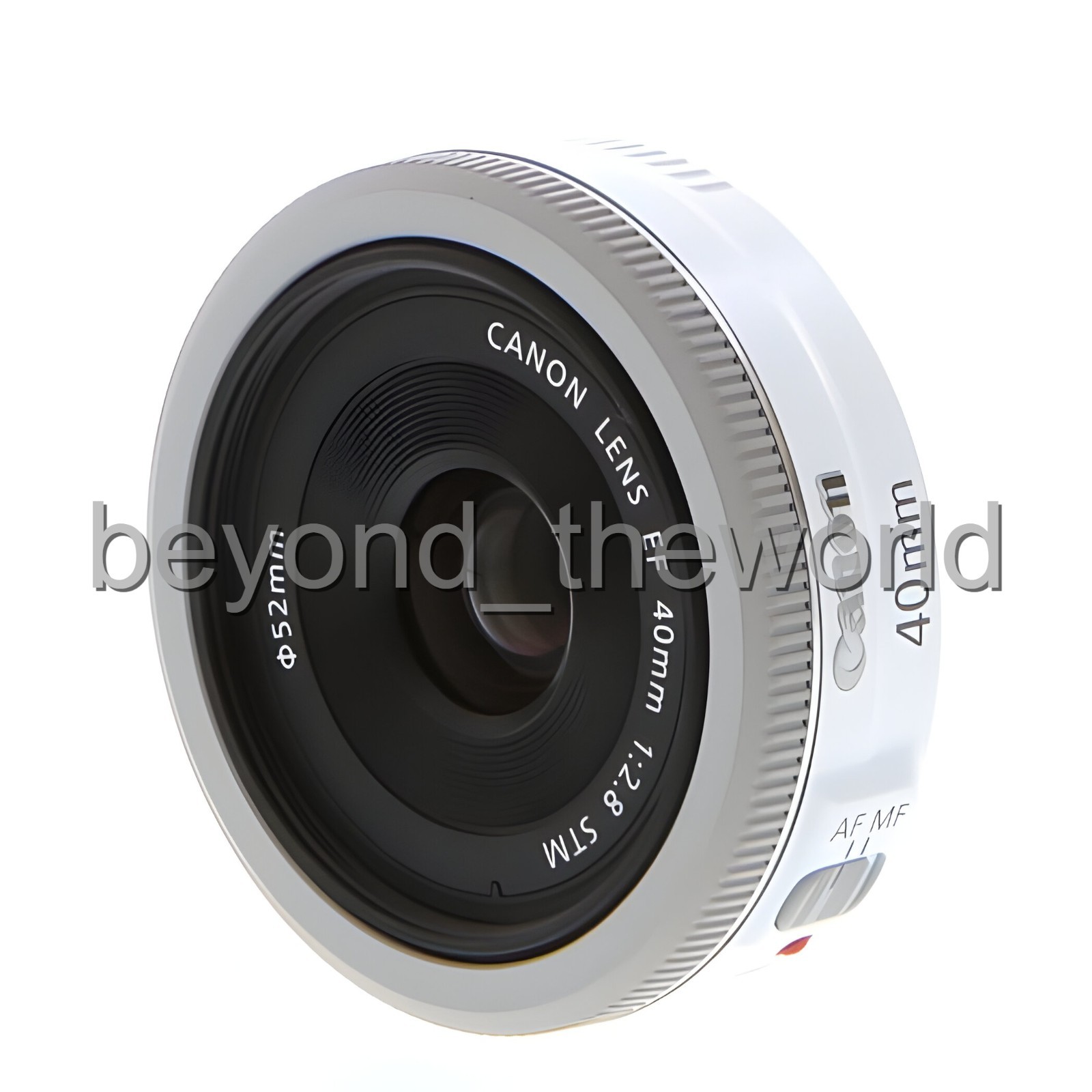 [Canon] EF 40mm f/2.8 STM Pancake Lens (Bulk Package) - White