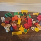 Vintage Fisher Price Little People Furniture Parts And More Unknown Pieces