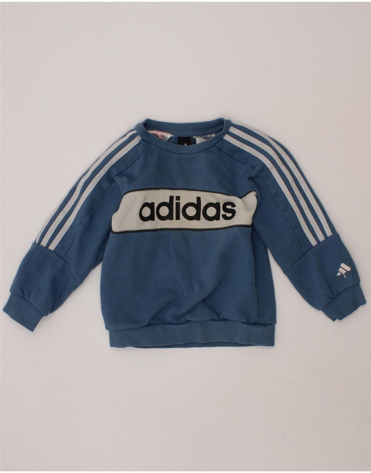 Adidas Baby Jungen Grafik Sweatshirt Pullover 18-24 Monate Blau Colourblock CF19