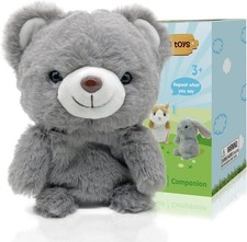 Talking Teddy Bear Toy that Repeats Your Words and Mimics Sounds 5.5 Inches