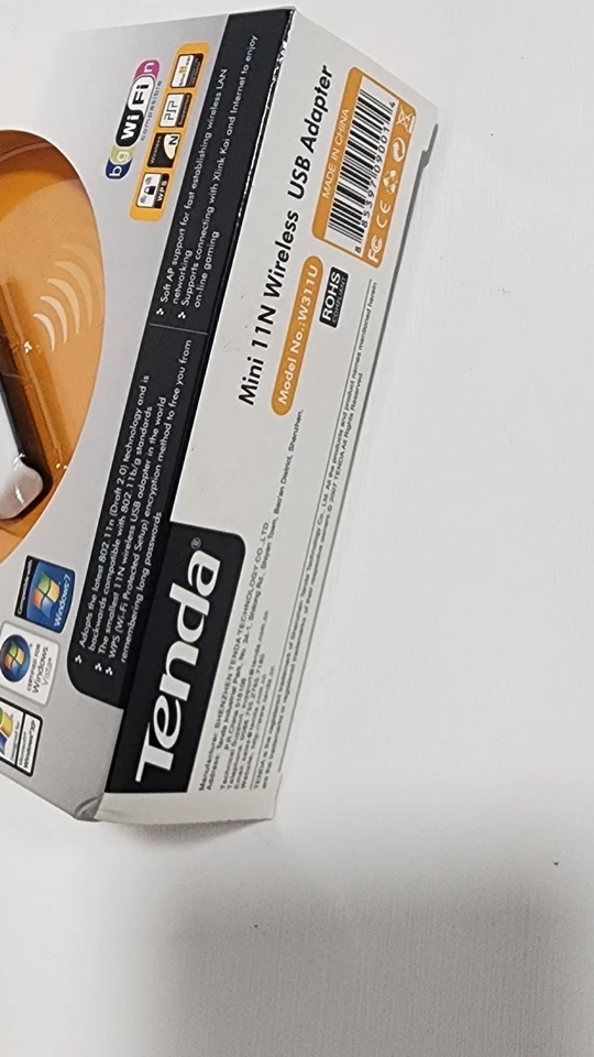 Adaptador USB Inalámbrico Tenda Modelo W311U Mini 11 N - Nuevo Estado en Caja Foto 2 de 3