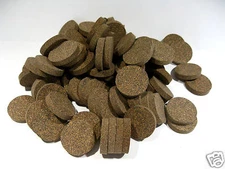 Cork Rings 12 Premium Dark Rubberized 1 1/4” x 1/4” No Hole, Free U.S. Shipping!