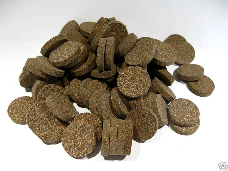 MOGO'S Cork Rings 12 Premium Dark Rubberized 1 1/4” x 1/4” No Hole, Free U.S. Shipping!