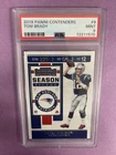 2019 Panini Contenders Tom Brady #9 BASE PSA 9 MINT #1570 (CT1)