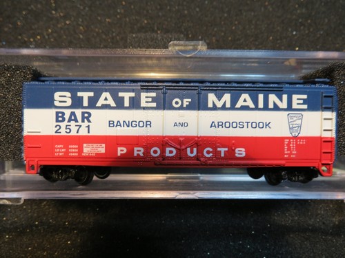 N - Atlas 3329 - 40' Boxcar, Maine Bangor Aroostook LN mit Box MM Kupplungen | Zustand: Used