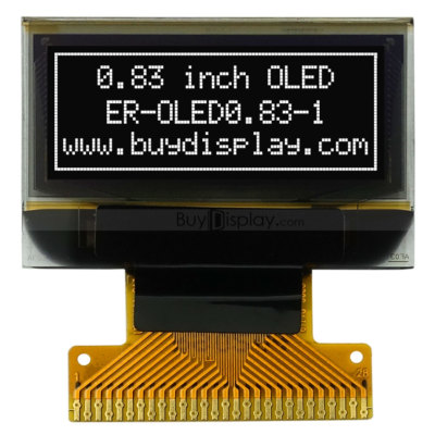 White 0.83'' 96x39 OLED Module Display Manufacturers,I2C,Serial SPI w/Tutorial