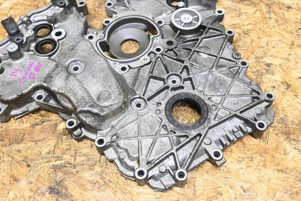 Conjunto de cubierta de cadena de distribución delantera del motor 10-15 Chevy Camaro 3,6 L OEM 81 k Foto 4 de 4