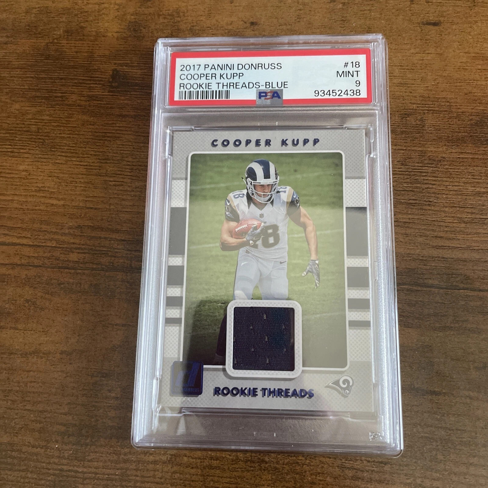 Cooper Kupp Panini Donruss Rookie Threads #18 Blue