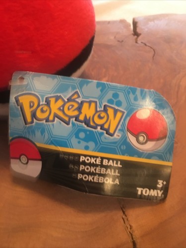 New Pokemon TOMY Pokeball 5" Plush Stuffed Ball With Tags Nintendo A6 - Picture 3 of 4