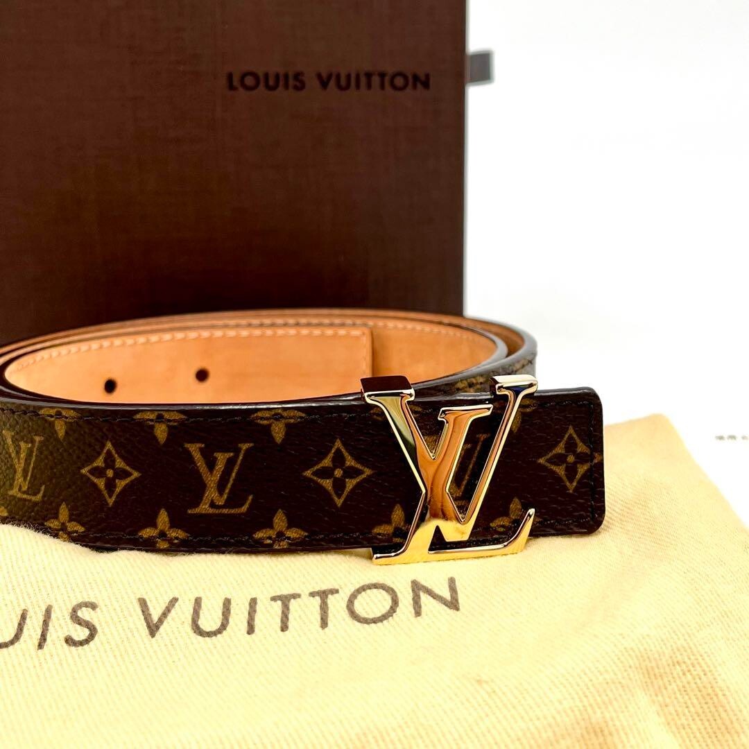Louis Vuitton Belt Initial 25mm Monogram 75 30 M9781 Unisex