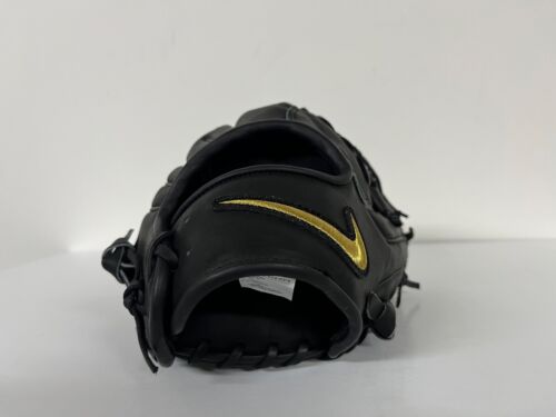 NWT Nike Alpha Huarache Elite Black Metallic Gold $225 Baseball Glove RHT 11.25" - Picture 4 of 15