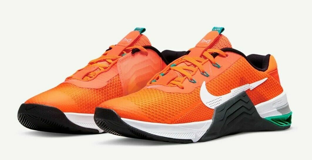 NEW Nike Metcon 7 Men's Size 9 Total Orange/White CZ8281-883 NEW Nike Metcon 7 Men's Size 9 Total Orange/White CZ8281-883