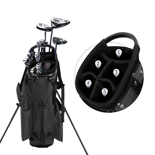 PGM Golf Bag Portable Stand Bag with Insulated PVC Coating Waterpoor for Men - Picture 11 of 14