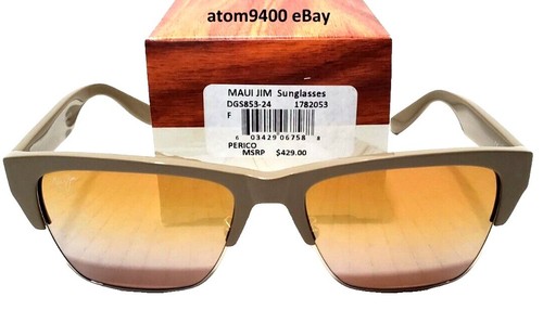 Maui Jim Sunglasses, MJ331-02 Hunakai MB-SG Silver/Black, 53  display picture 1