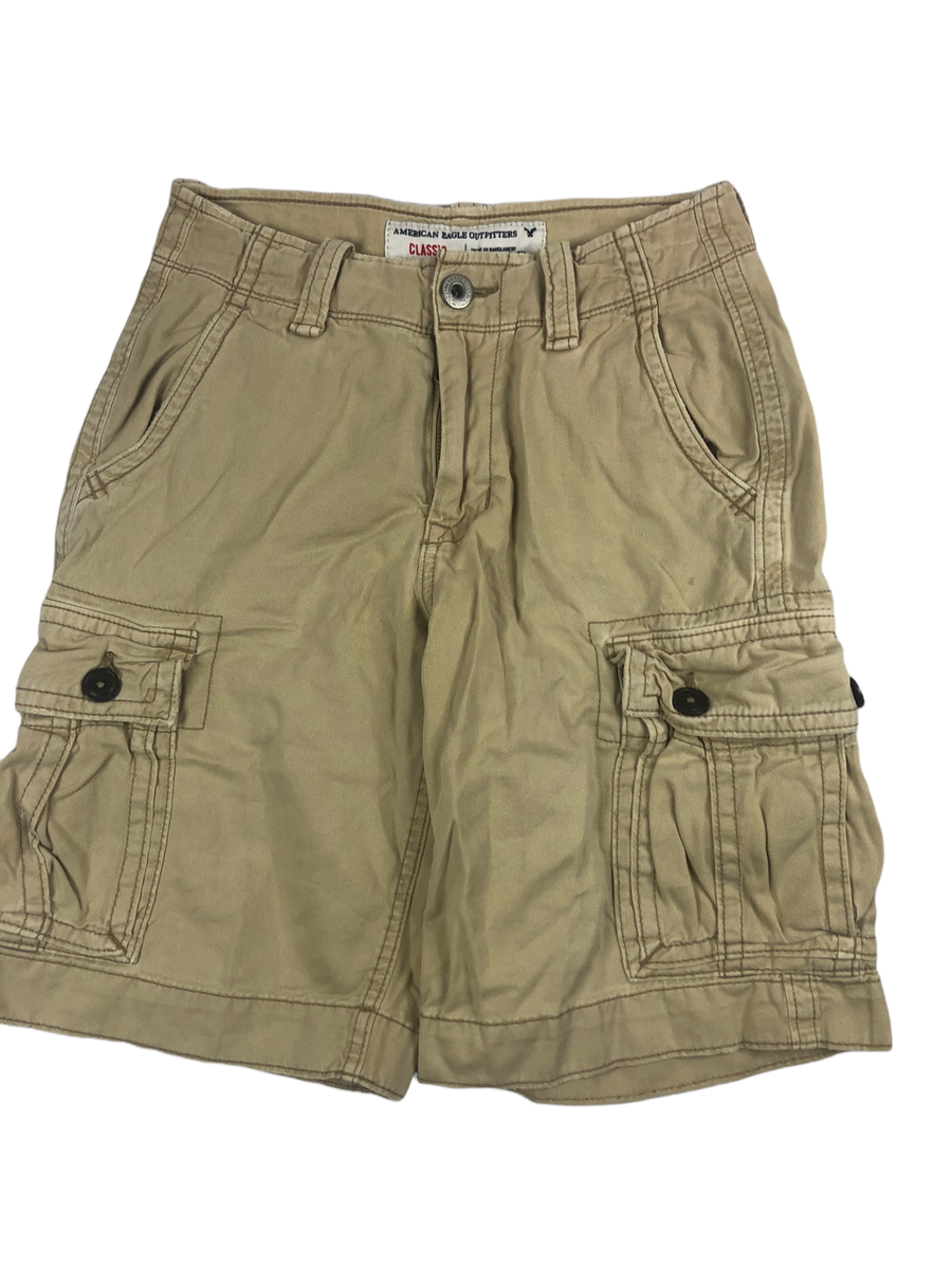 American Eagle Classic Fit Pocket Cargo Shorts Beige Men's (Size