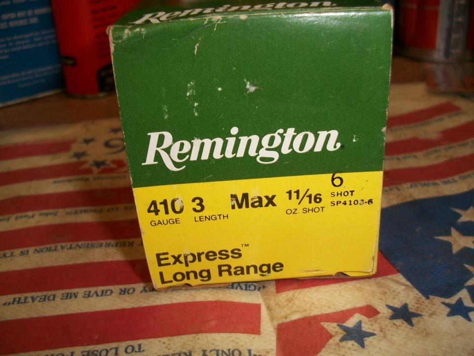 Remington Express  410 Empty Shotshell Box 3 " #6 Shot   SHOTGUN HUNTING - Image 3 of 4
