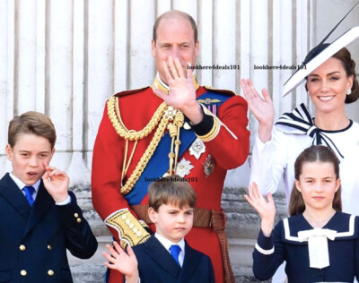 Kate Middleton Photo 5x7 Trooping the Colour 2024 Prince William and Children