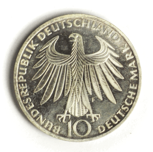 1972 F Germany Federal Republic 10 Ten Mark Silver Coin KM# 132 Proof - Picture 2 of 2