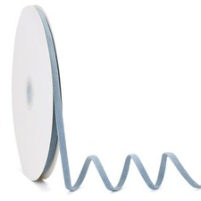 Dusty Blue Double Faced Velvet Ribbon 1/4 Inch x 20 Yards Christmas Wedding