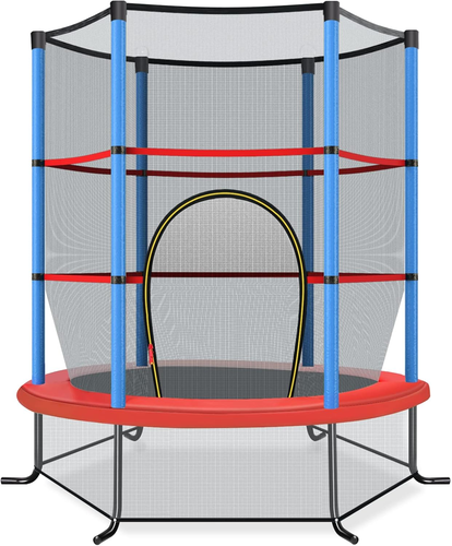 Trampolino Elastico Bambino in Acciaio, Tappeto Elastico Bambini Da Esterno E Da - Foto 12 di 12