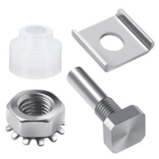 Glass Shower Door Pivot Repair Kit with Pivot Pin Kit and Pivot Bushing Shower