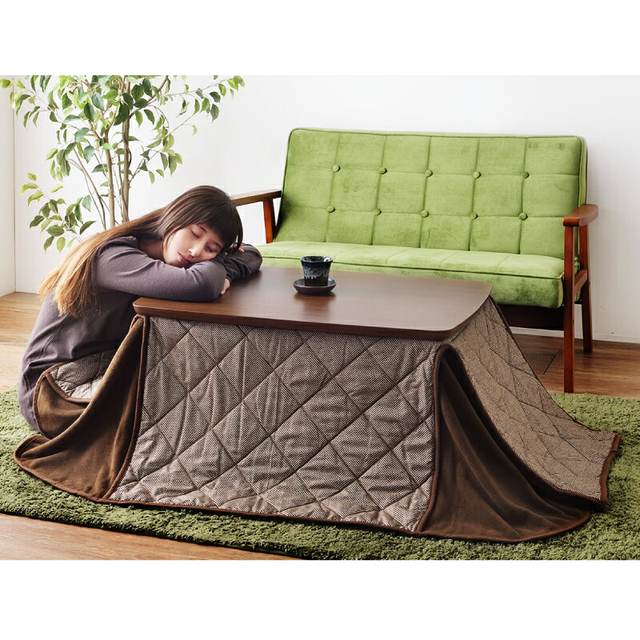 Kotatsu Table Electric Heater with Futonset Compact size BLK806BR