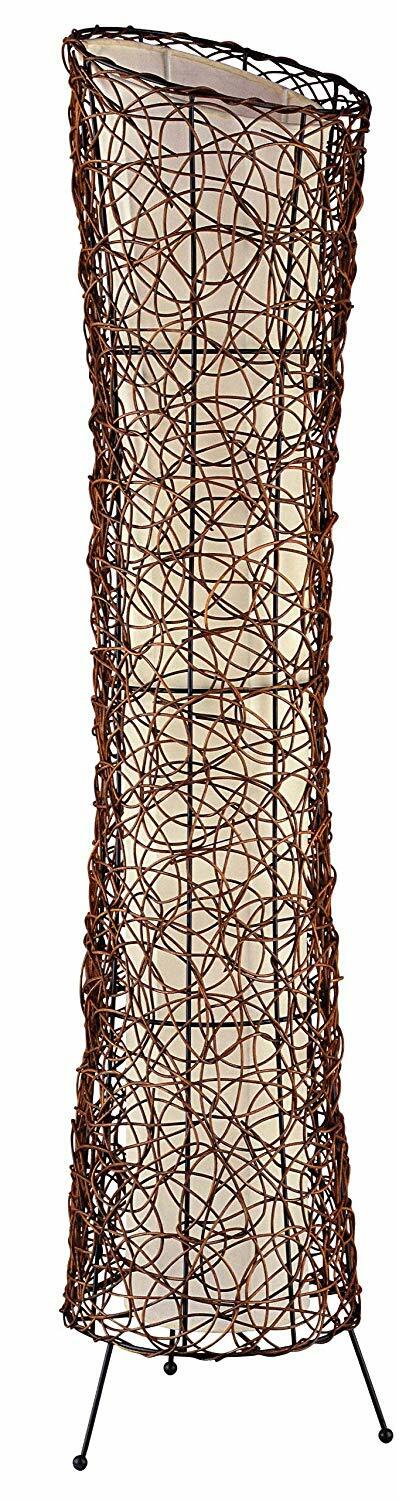 Nino Leuchten 40020243 Lampe sur pied Ruth en rojoin et tissu 2 ampoules (5uh) Nino Leuchten 40020243 Lampe sur pied Ruth en rojoin et tissu 2 ampoules (5uh)