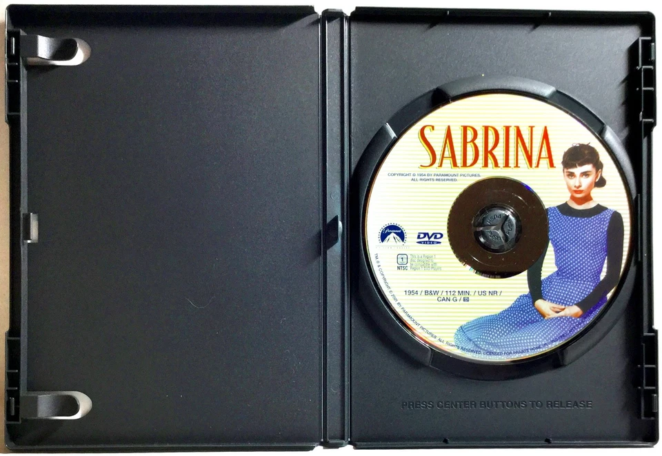 Sabrina (DVD, 1954, Full Screen)     Audrey Hepburn    Humphrey Bogart - Image 3 of 3