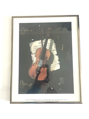 John Frederick Peto The Old Violin Custom Framed Print 