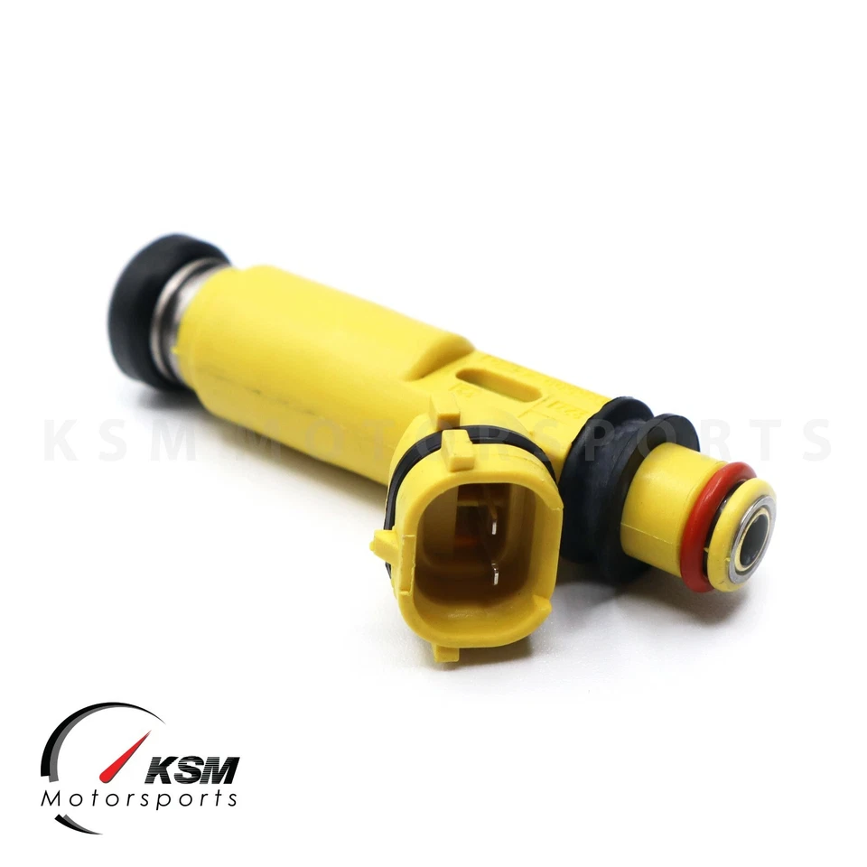 4x 450cc for MAZDA OEM 04-08 RX8 RX7 13B Miata fit Denso yellow fuel injectors - Image 4 of 4