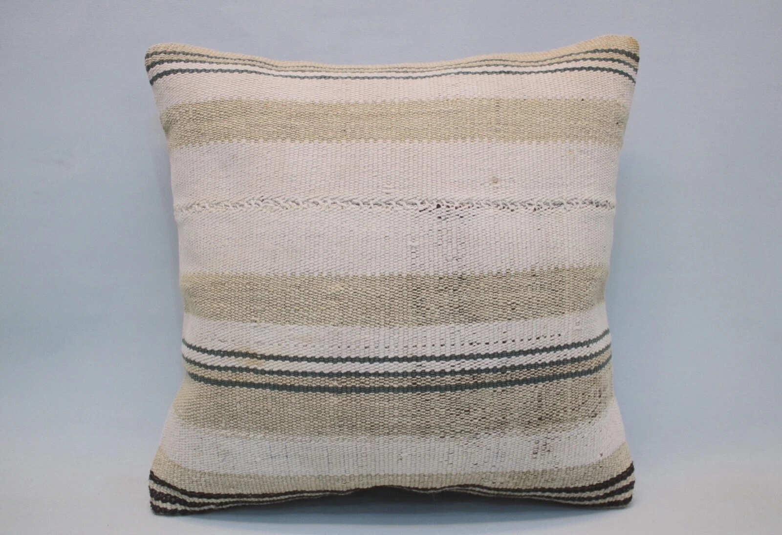 Kilim Pillow Cover, 16x16 in, Vintage Throw Pillow, Decorative Pillow Cushion