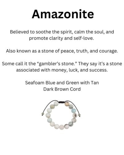Natural Stone Adjustable Bracelet - 12mm - Picture 7 of 67