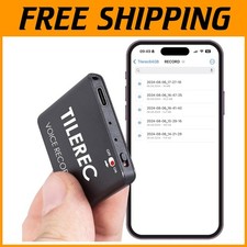 Ultra Slim Voice Recorder - 64GB Storage, Easy Notetaker