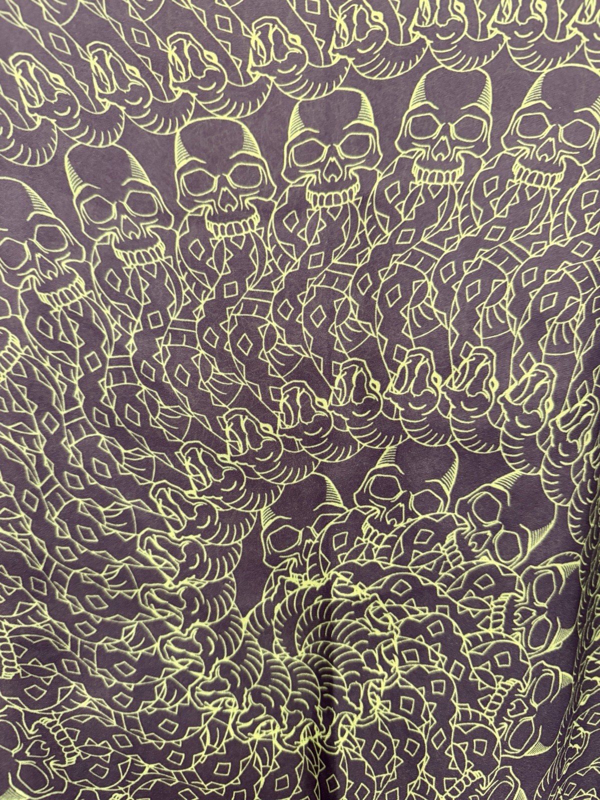 Rare Neon Official Harry Potter The Exhibition Voldemort Darkmark Scarf @17”x64” image 2