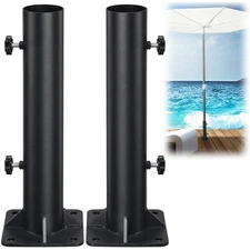 Patio Umbrella Base, Heavy Duty Deck Umbrella Mount, Outdoor Umbrella 2 Packs
