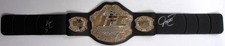 Ken Shamrock Oleg Taktarov Signed Toy Championship Belt BAS COA UFC 7 Superfight