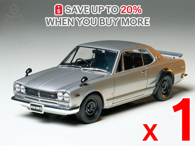 US ONLY x1 Tamiya 1/24 Nissan Skyline 2000 GT-R Hardtop Car Model Item No:24194