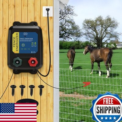CCTP PE2 Electric Fence Energizer Contain Small Animals, Keep Out Pests And