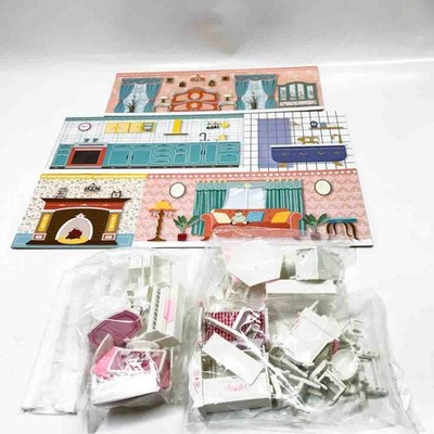 ROBUD Puppenhaus Kinder Spielzeug, Geschenk Mädchen 3-6 Jahre Holz mit zubehör
