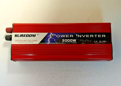 Modified Power Inverter 3000W - 2000W -DC 12V to AC 120V / RV, Cars, Truck, ect