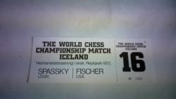 The World Chess Championship Match Iceland/Heimsmeistaraeinvigi i skak. Reykjavi